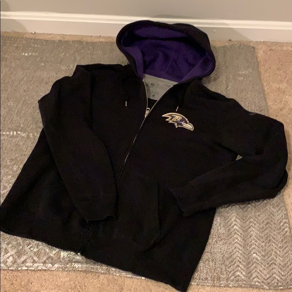 NFL Ravens zip up hoodie